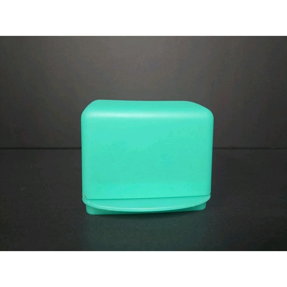 Vintage Tupperware Impressions Green Butter‎ Dish 2 Stick Covered Butter Keeper